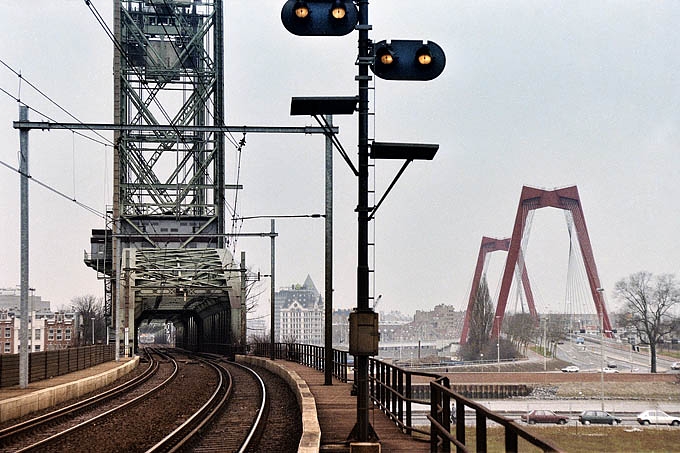 de hef en de willemsbrug rotterdam 1992