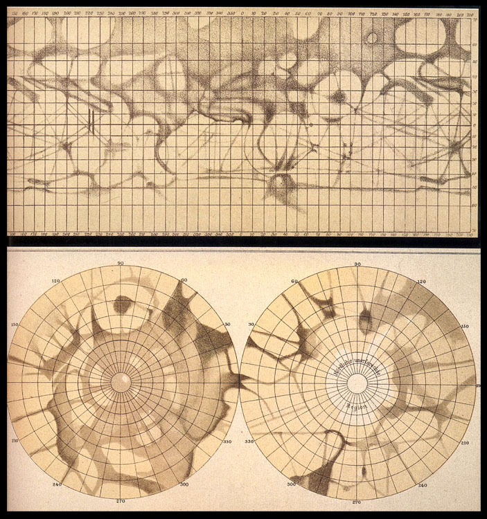 schiaparelli kaart van mars